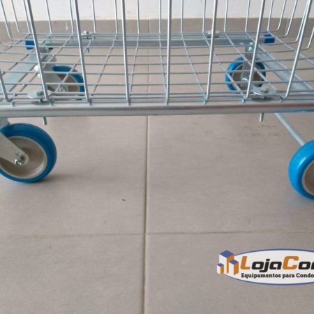 Carrinho de Compras para Condomínio com Repartição Lateral – 215 Litros - Image 7