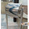 Caixa de correio inox arqueada com pedestal - Image 2