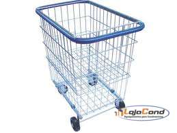 Carrinho de compras c/ repartição lateral – 215 litros