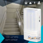 Luminária LED 100 lúmens com sensor presença - Image 2